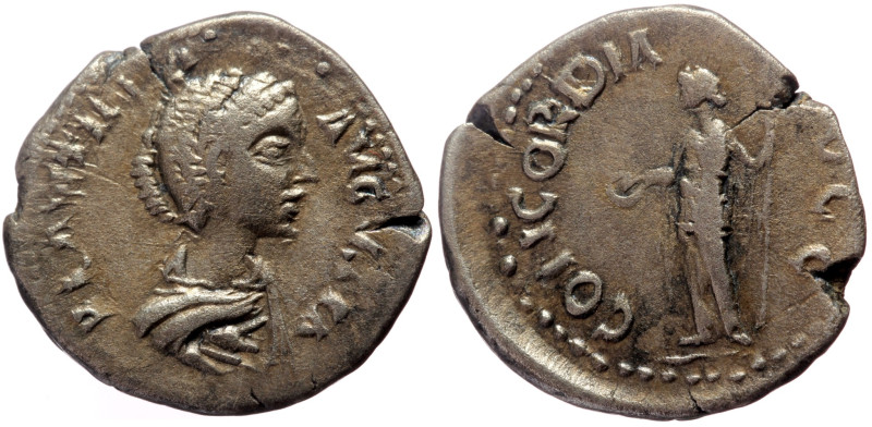 Plautilla (Augusta, 202-205) AR Denarius (Silver, 18mm, 3.23g) Rome, 203. 
Obv: ...