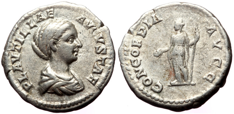 Plautilla, wife of Caracalla (died 212) AR Denarius (Silver, 19mm, 3.56 g) 202 
...