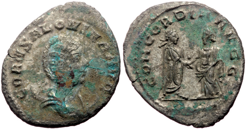 Salonina (254-268) AR Antoninianus (Silver, 23mm, 3.08g) Samosata
Obv: CORN SALO...