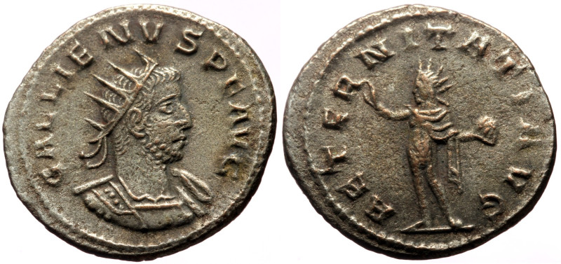 Gallienus (253-268) AR Antoninianus (Silver, 21mm, 4.23g) Rome, 265-267. 
Obv: G...