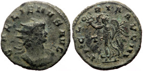 Gallienus (253-268) AE Antoninianus (Bronze, 20 mm, 3.71g) Rome, 260-261. 
Obv: GALLIENVS AVG Radiate and cuirassed bust of Gallienus to right. 
Rev: ...
