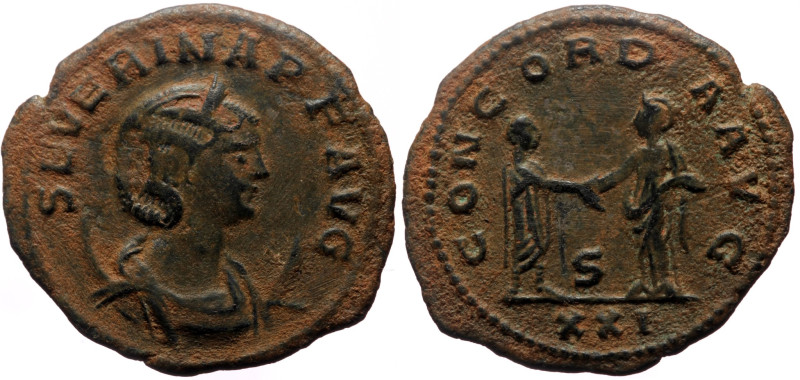 Severina, wife of Aurelian (Augusta, 270-275) AE Antoninianus (Bronze, 24mm, 3.8...