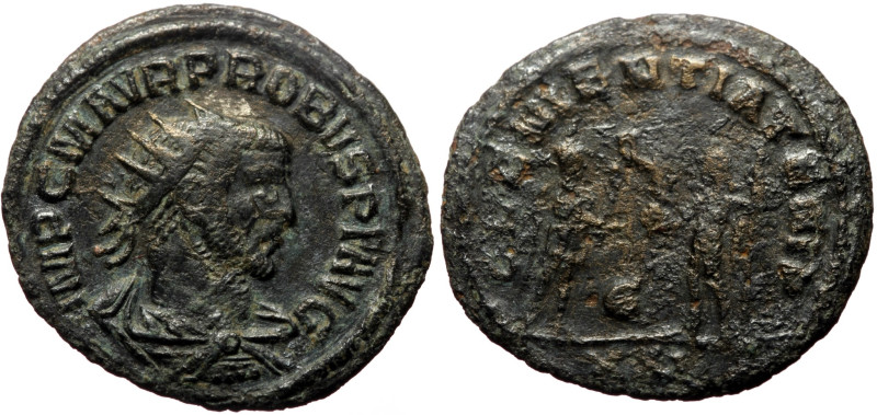 Probus (276-282) AE Antoninianus (Bronze, 21mm., 3,31g) 
Obv: IMP C M AVR PROBVS...