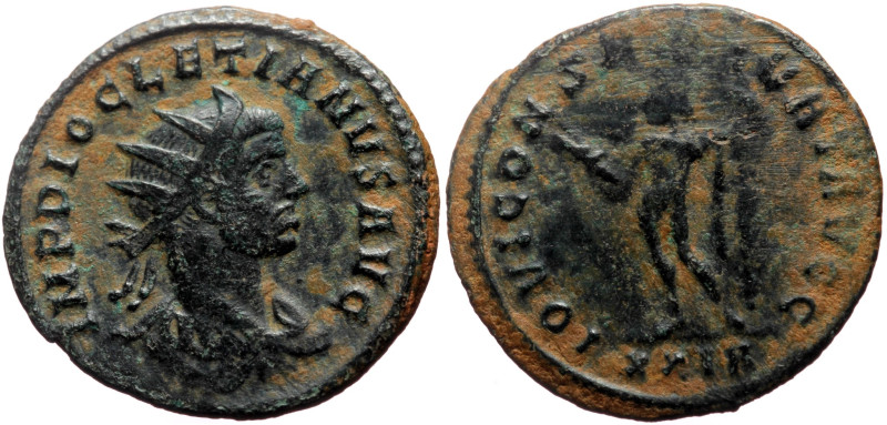 Diocletian (284-305) AE Antoninianus (Bronze, 21mm, 2.84g) Rome.
Obv: IMP DIOCLE...