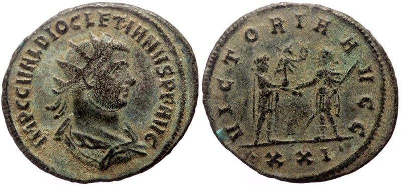 Diocletian (284-305) AE Antoninianus (23mm, 3.39g) Antiochia, 284. 
Obv: IMP C C...