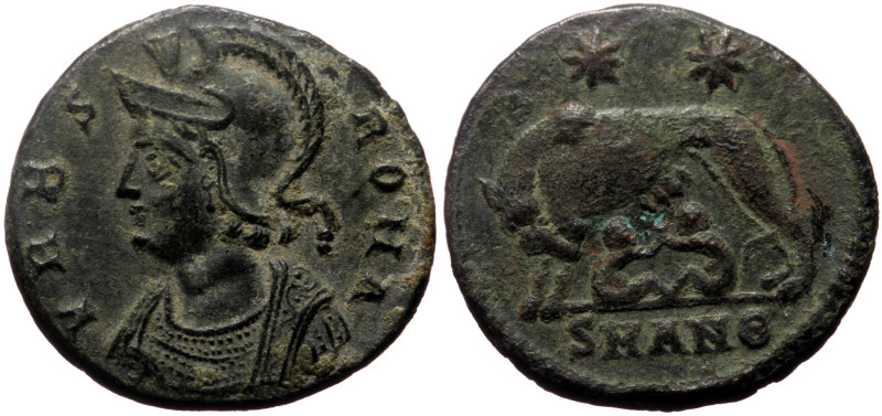 City Commemorative AE Follis (Bronze, 2.30g, 17mm) Struck under Constantine I, A...