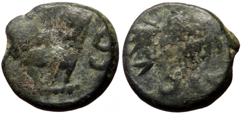 Leo I (457-474) AE Nummus (Bronze, 1.16g, 11mm) Constantinople.
Obv: D N LEO P F...