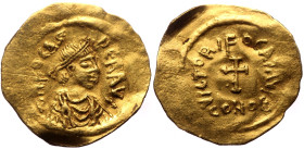 Phocas AV Tremissis (Gold, 17mm, 1.39g) Constantinople, 602-610. 
Obv: O N FOCAS PER AVI, pearl-diademed and cuirassed bust to right, wearing paludame...