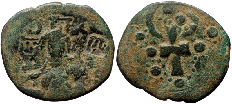 Alexius I Comnenus (1081-1118) AE Follis (Bronze, 26mm, 4.91g) Constantinople 
O...