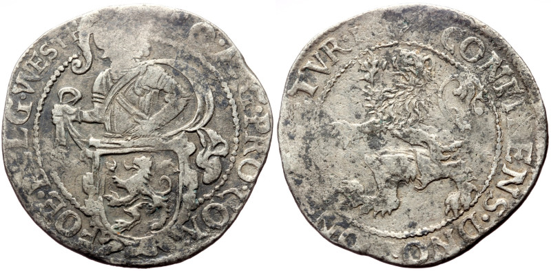 Netherlands, Daalder (1639) Westfriesland.
Obv: MO ARG PRO CONFOE BELG WESTF, Ha...