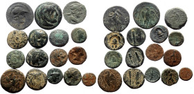 16 Ancient AE coins (Bronze, 75.45g)