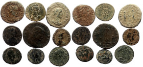 9 Ancient AE coins (Bronze, 29.82g)