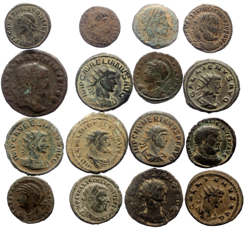 16 Ancient AE coins (Bronze, 52.84g)