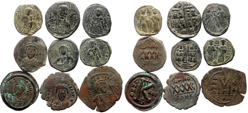 9 Ancient AE coins (Bronze, 89.20g)