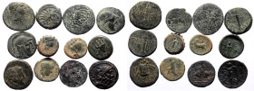 12 Ancient AE coins (Bronze, 68.85g)