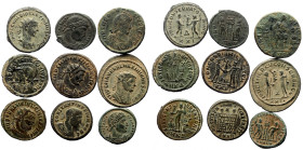 9 Ancient AE coins (Bronze, 31.16g)