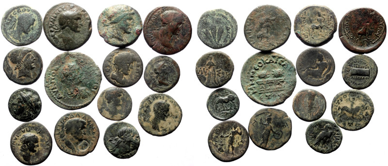 14 Ancient AE coins (Bronze, 87.05g)