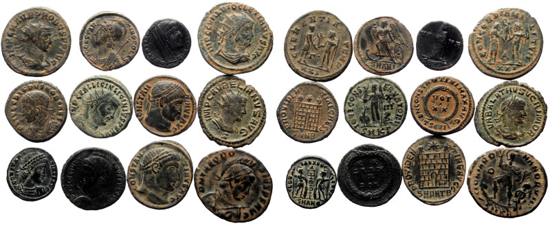 12 Ancient AE coins (Bronze, 35.49g)