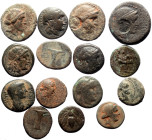 15 Ancient AE coins (Bronze, 64.50g)
