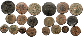 10 Ancient AE coins (Bronze, 83.33g)