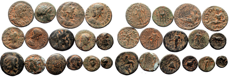 10 Ancient AE coins (Bronze, 57.77g)