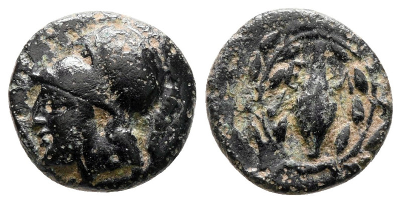 Aiolis. Elaia circa 350-300 BC. 
Bronze Æ

11 mm, 1,11 g



Very Fine