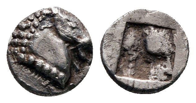 Aiolis. Kyme circa 500-475 BC. 
Tetartemorion AR

6 mm, 0,28 g



Very Fi...