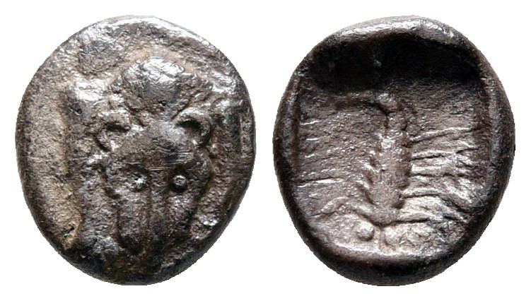 Caria. Mylasa circa 450-400 BC. 
Obol AR

8 mm, 0,51 g



Very Fine