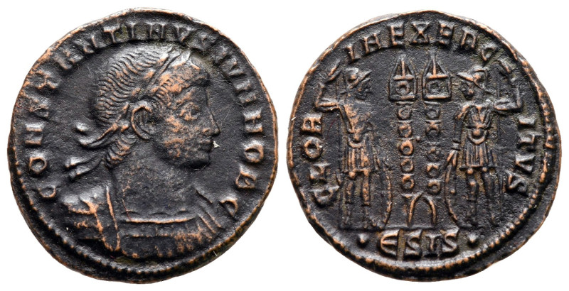 Constantine II, as Caesar AD 317-337. Siscia
Follis Æ

19 mm, 2,42 g



V...