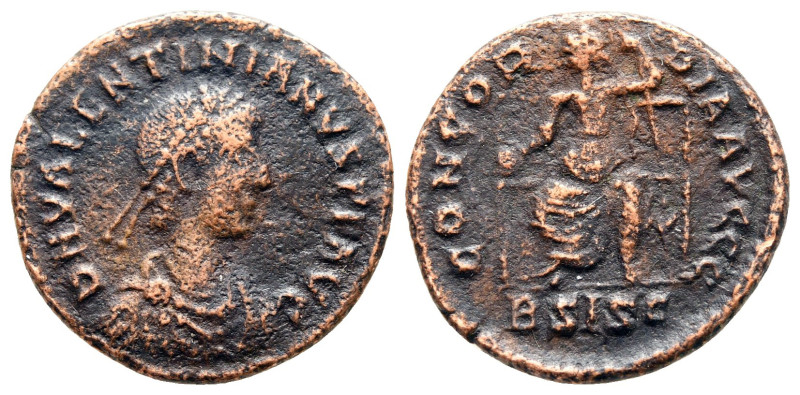 Valentinian II AD 375-392. Siscia
Follis Æ

17 mm, 2,02 g



Nearly Very ...