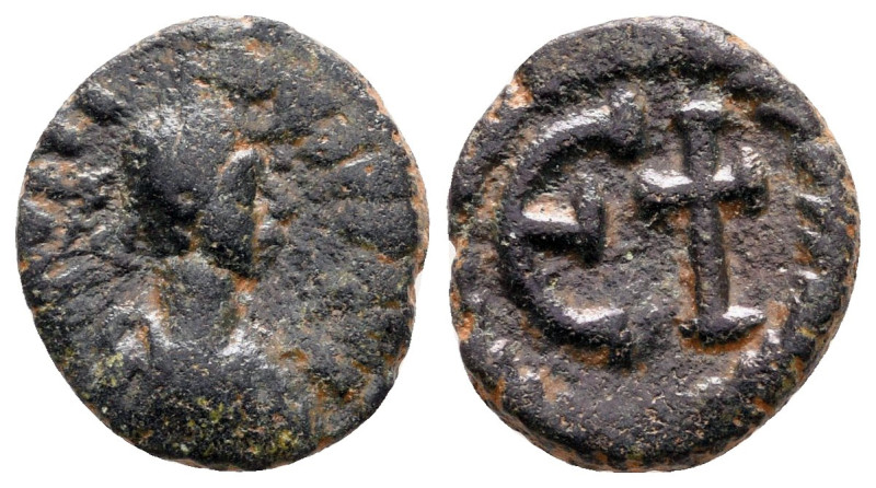 Justin I AD 518-527. Antioch
Pentanummium Æ

14 mm, 1,91 g



Very Fine