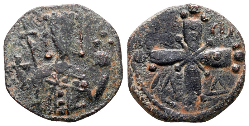 Alexius I Comnenus AD 1081-1118. Uncertain mint
Tetarteron Æ

18 mm, 1,77 g
...