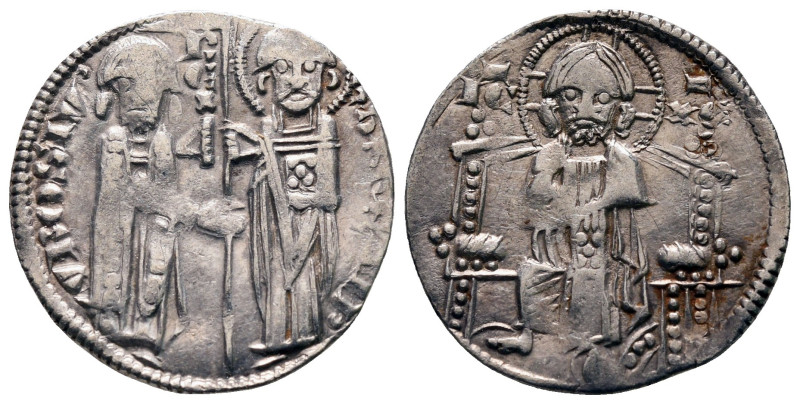 Serbia. Stefan Uroš II Milutin AD 1282-1321. 
Dinar AR

20 mm, 2,06 g



...