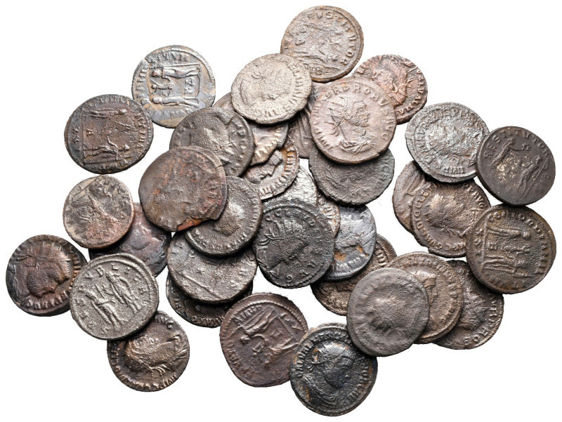 Lot of ca. 35 roman bronze coins / SOLD AS SEEN, NO RETURN! 

Very Fine