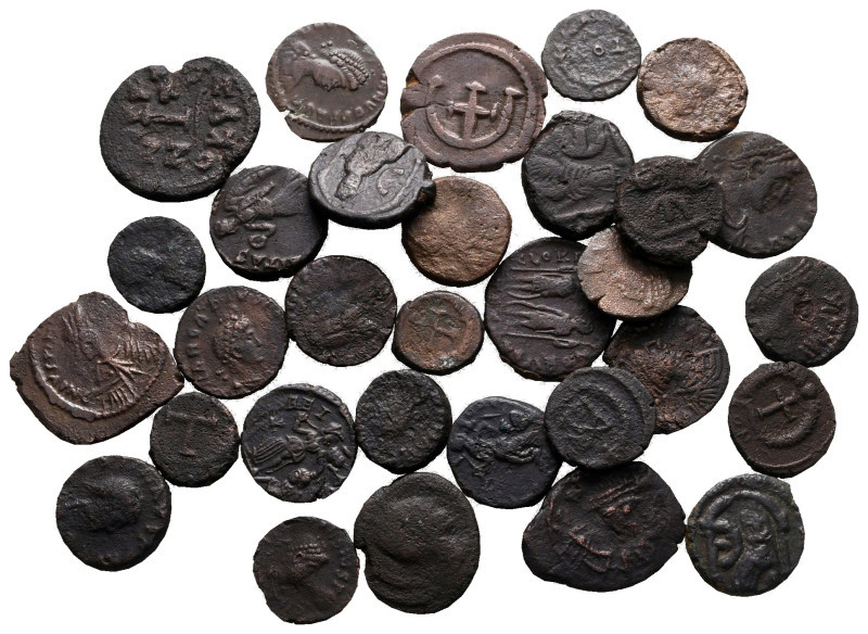 Lot of ca. 31 roman bronze coins / SOLD AS SEEN, NO RETURN! 

Very Fine