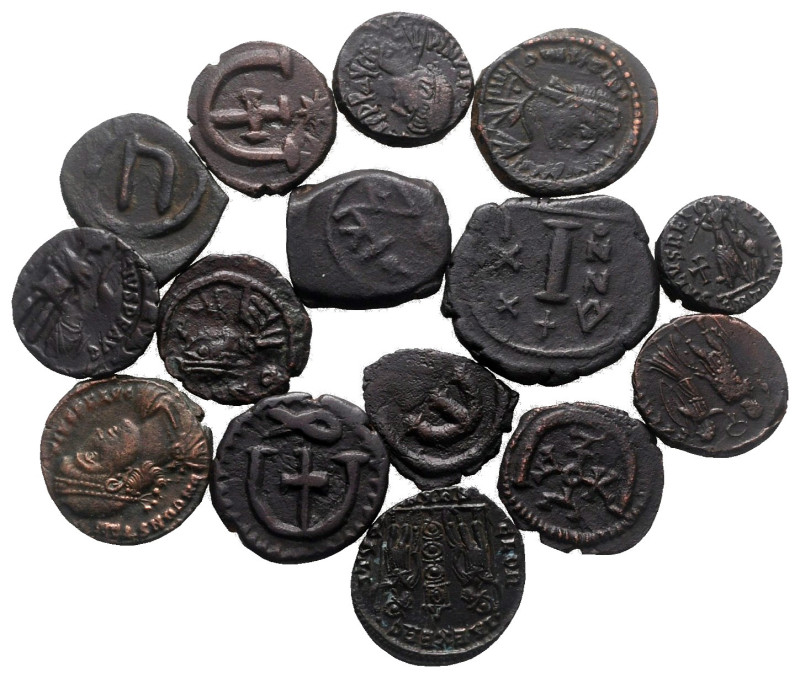 Lot of ca. 15 byzantine bronze coins / SOLD AS SEEN, NO RETURN!

Very Fine