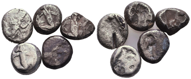 Lot of 5 Kings of Parthia. 93-69 BC. Drachm AR

Reference:

Condition: Very ...