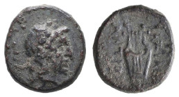 Greek Coins. 4th - 3rd century B.C. AE
Reference:

Condition: Very Fine

Weight: 2.1g Diameter: 13mm