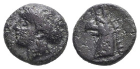 Greek Coins. 4th - 3rd century B.C. AE
Reference:

Condition: Very Fine

Weight: 1.7g Diameter: 11.9mm