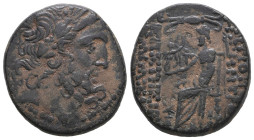 Greek Coins. 4th - 3rd century B.C. AE
Reference:

Condition: Very Fine

Weight: 11.6g Diameter: 24.2mm