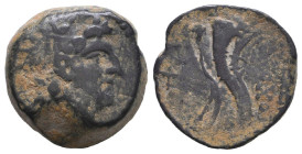 Greek Coins. 4th - 3rd century B.C. AE
Reference:

Condition: Very Fine

Weight: 5.6g Diameter: 17.3mm