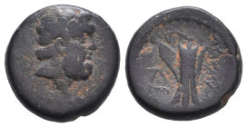 Greek Coins. 4th - 3rd century B.C. AE
Reference:

Condition: Very Fine

Weight: 3.3g Diameter: 15.1mm