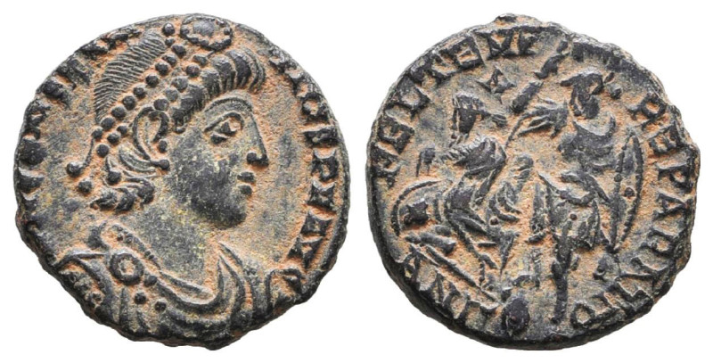 Constantius II, 337-361. Ae
Reference:

Condition: Very Fine

Weight: 2.2g ...