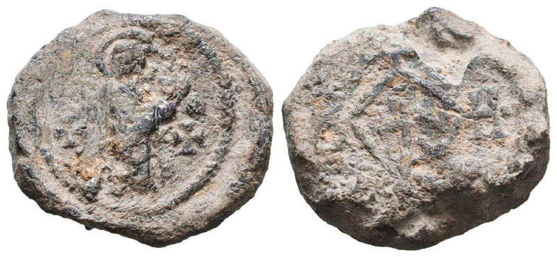 Byzantine Lead Seals, 7th - 13th Centuries. 
Reference:

Condition: Very Fine...