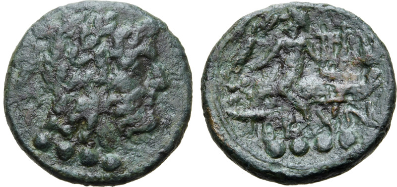 Southern Apulia, Brundisium, 2nd century BC. Æ Triens (18mm, 4.78g, 9h). Semunci...