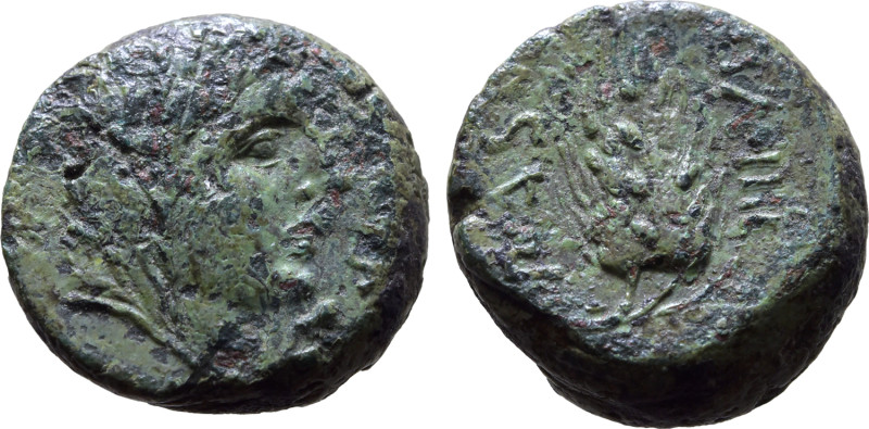 Northern Lucania, Paestum, c. 90-45 BC. Æ Semis (14mm, 4.55g, 10h). Semuncial st...