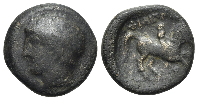 Kings of Macedon, Philip II (359-336 BC). Æ (19mm, 6.57g, 5h). Uncertain Macedon...