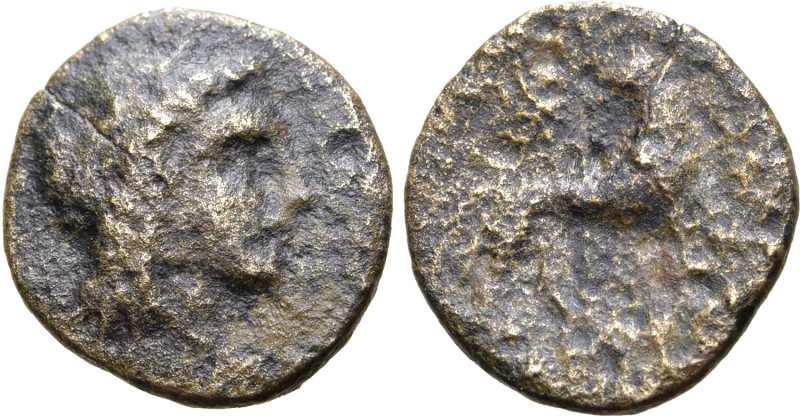 Ionia, Miletos, c. 3rd-2nd century BC. Æ (11mm, 0.82g, 12h). Uncertain magistrat...