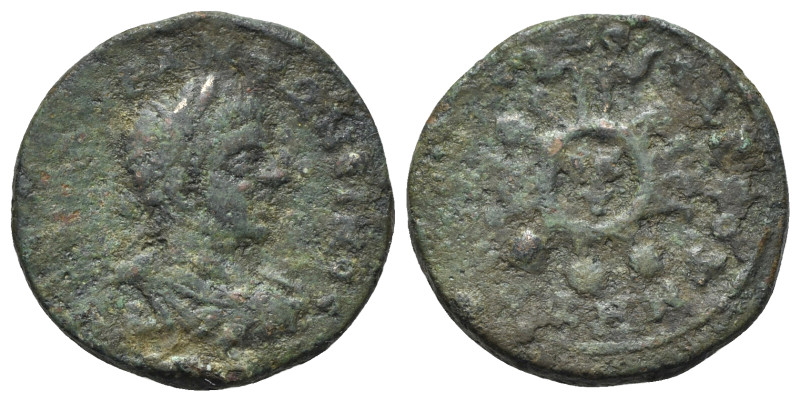 Elagabalus (218-222). Cilicia, Tarsus. Æ (23.5mm, 8.59g). Laureate, draped and c...