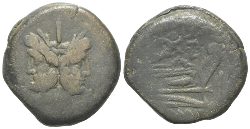 Victory and LFP series (L. Furius Philus?), Rome, 189-180 BC. Æ As (34mm, 32.25g...